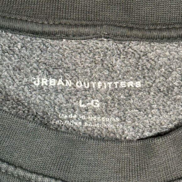 Urban Outfitters~Women’s~Over Dyed Gray Pink Bow Crew Neck Sweatshirt~Size Large - Picture 5 of 5